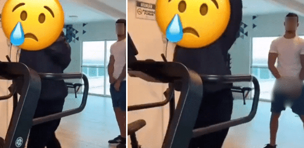 Homem é flagrado se masturbando em academia. 19.julho.2026