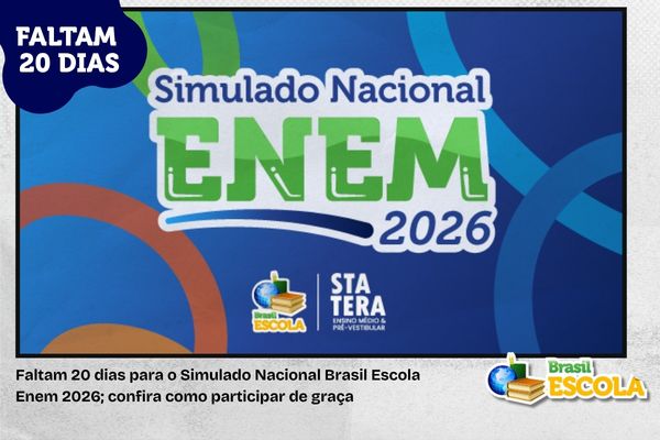 Banner do Simulado Nacional Brasil Escola Enem 2026