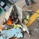 5.out.2026 - Destroços de aeronave militar nigeriana que caiu enquanto transportava vários passageiros e tripulantes, no estado de Ondo