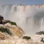 Cataratas do Iguaçu registram volume de água quase cinco vezes maior que a média histórica