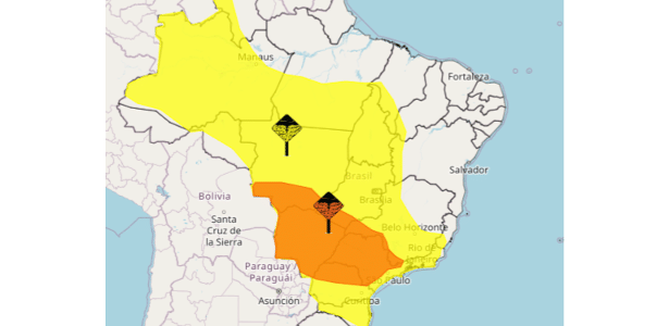 Paraná está sob alertas de tempestade