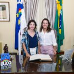 Governadora Raquel Lyra embarca para missão internacional e transmite cargo à sua vice, Priscila Krause