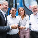 Governadora Raquel Lyra entrega 100 ônibus novos com ar-condicionado para Região Metropolitana do Recife