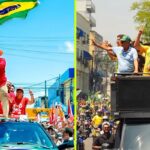 Lula faz comício em Natal e Flávio participa de moto-carreata no Rio