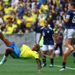 Seleção feminina passeia sobre a Argentina no Beira-Rio - 10/10/2026 - Esporte